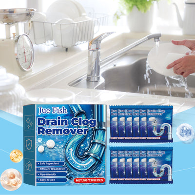 Pipe Unclogging Effervescent Tablets Dissolved Toilet Floor Drain Kitchen Sewer Blocked